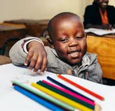 Child studying