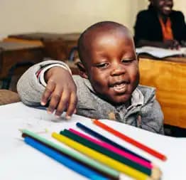 Child studying